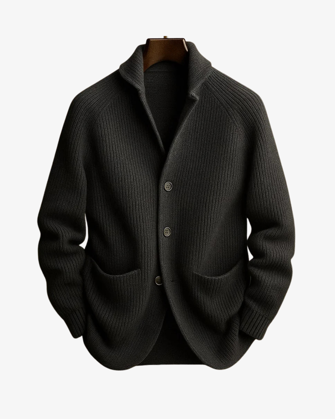 Men's button front cardigan, view 1