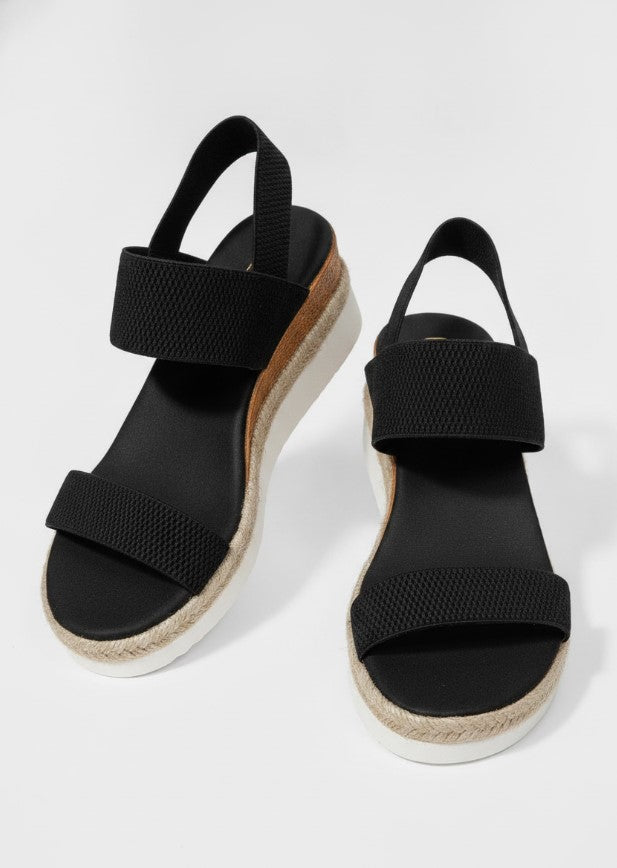 Women's Slip-On Espadrille Sandals - Cushioned Cork Platform
