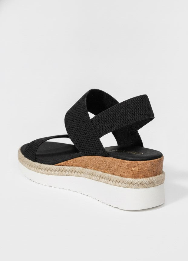 Women's Slip-On Espadrille Sandals - Cushioned Cork Platform