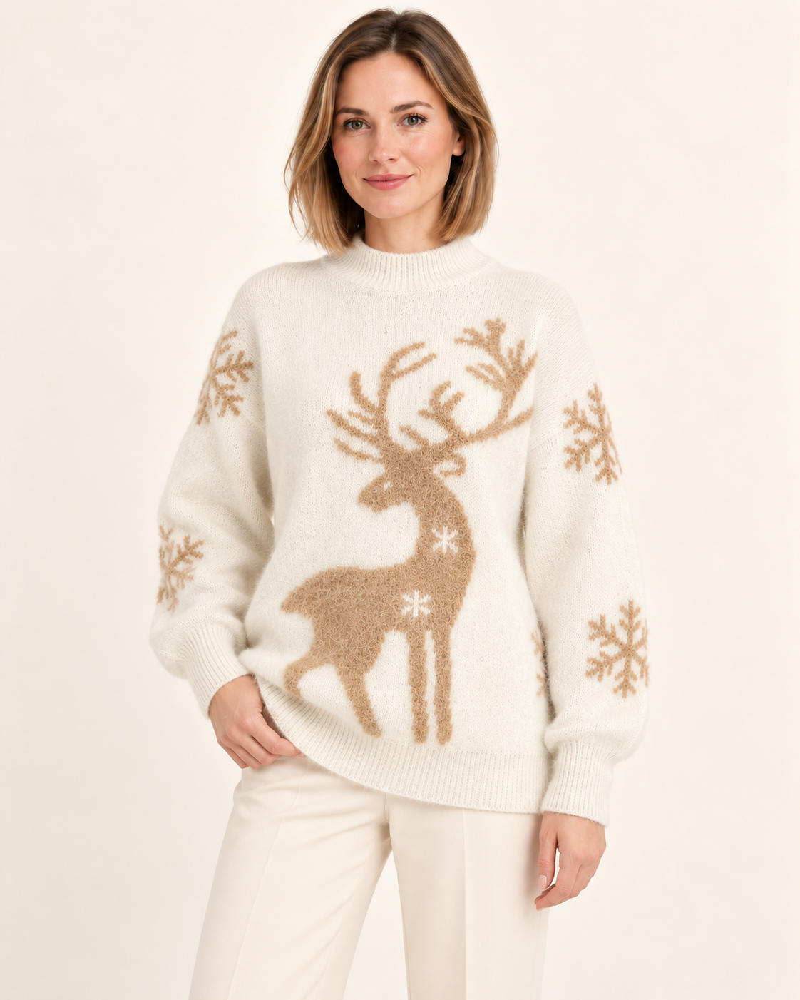 Off White high neck reindeer jumper - image 8