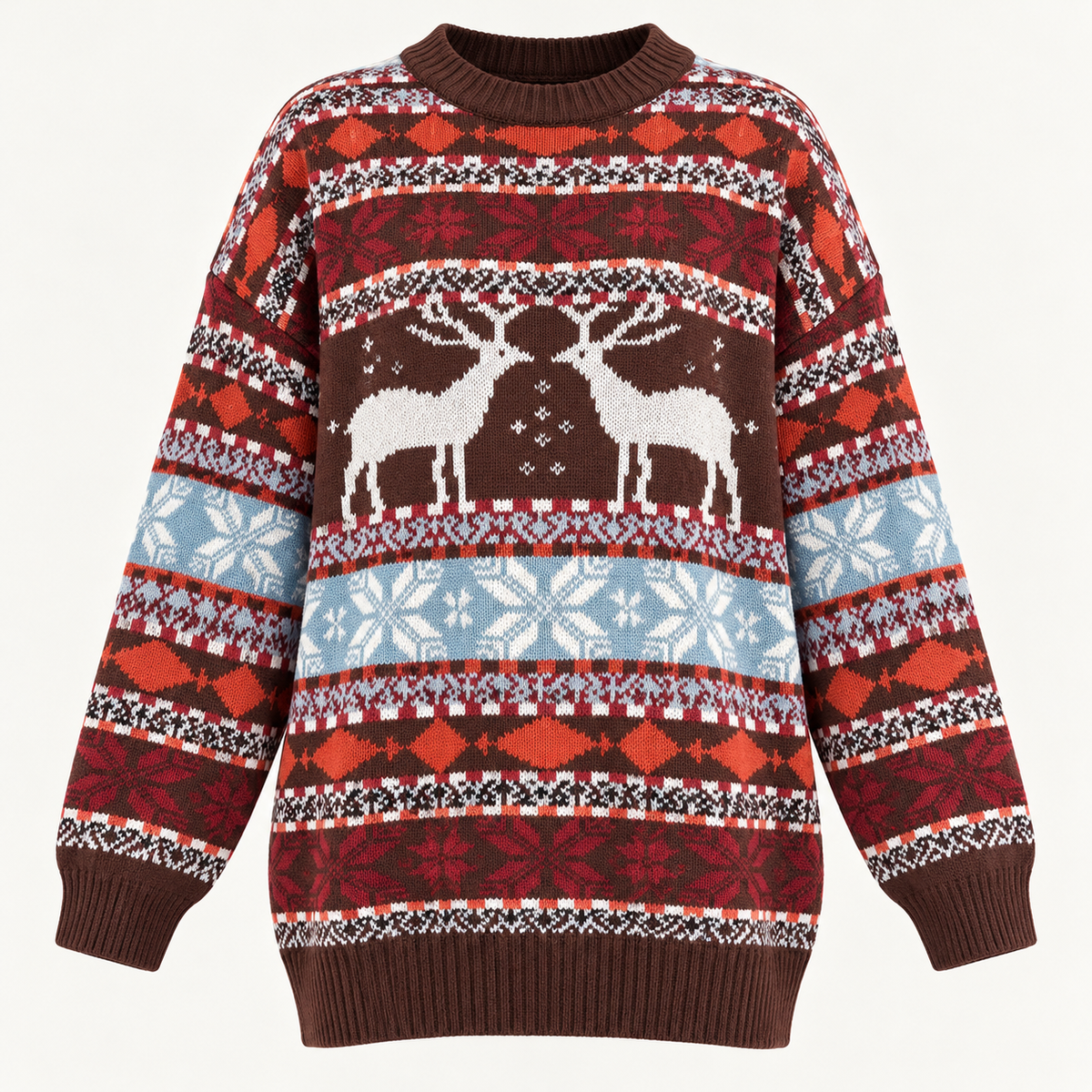 Brown oversized reindeer jumper - image 10 product-only