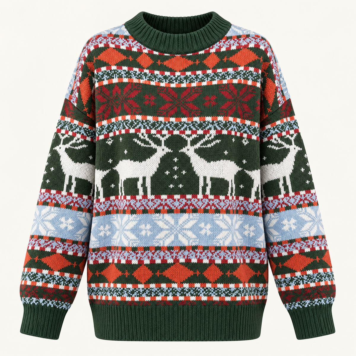 Green oversized reindeer jumper - image 11 product-only