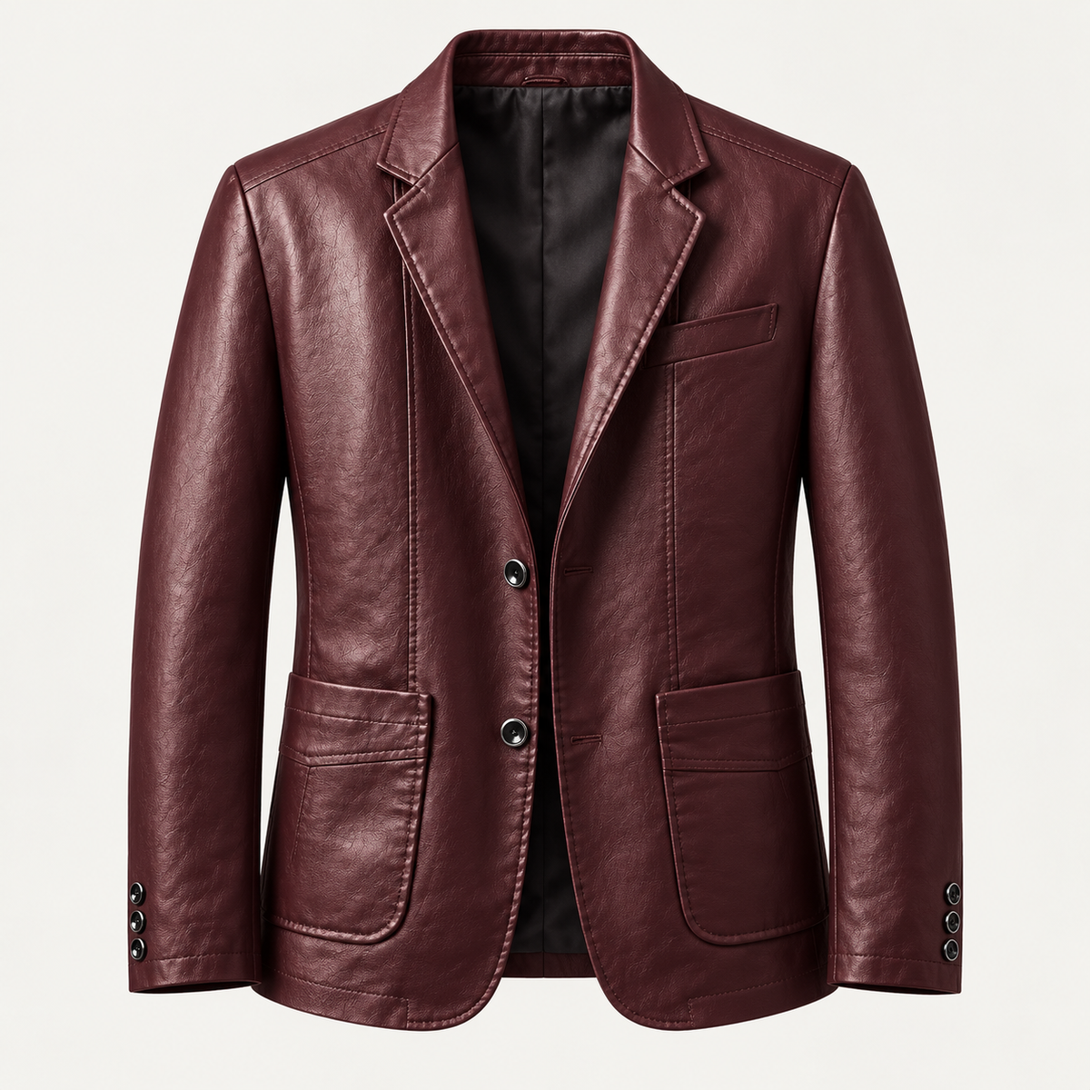 Men's blazer in burgundy, product view