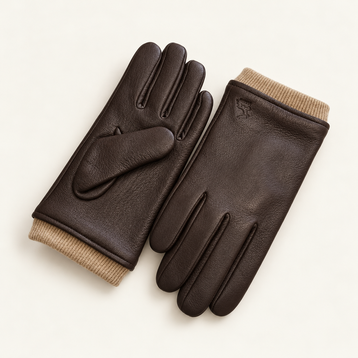 Brown gloves — product only