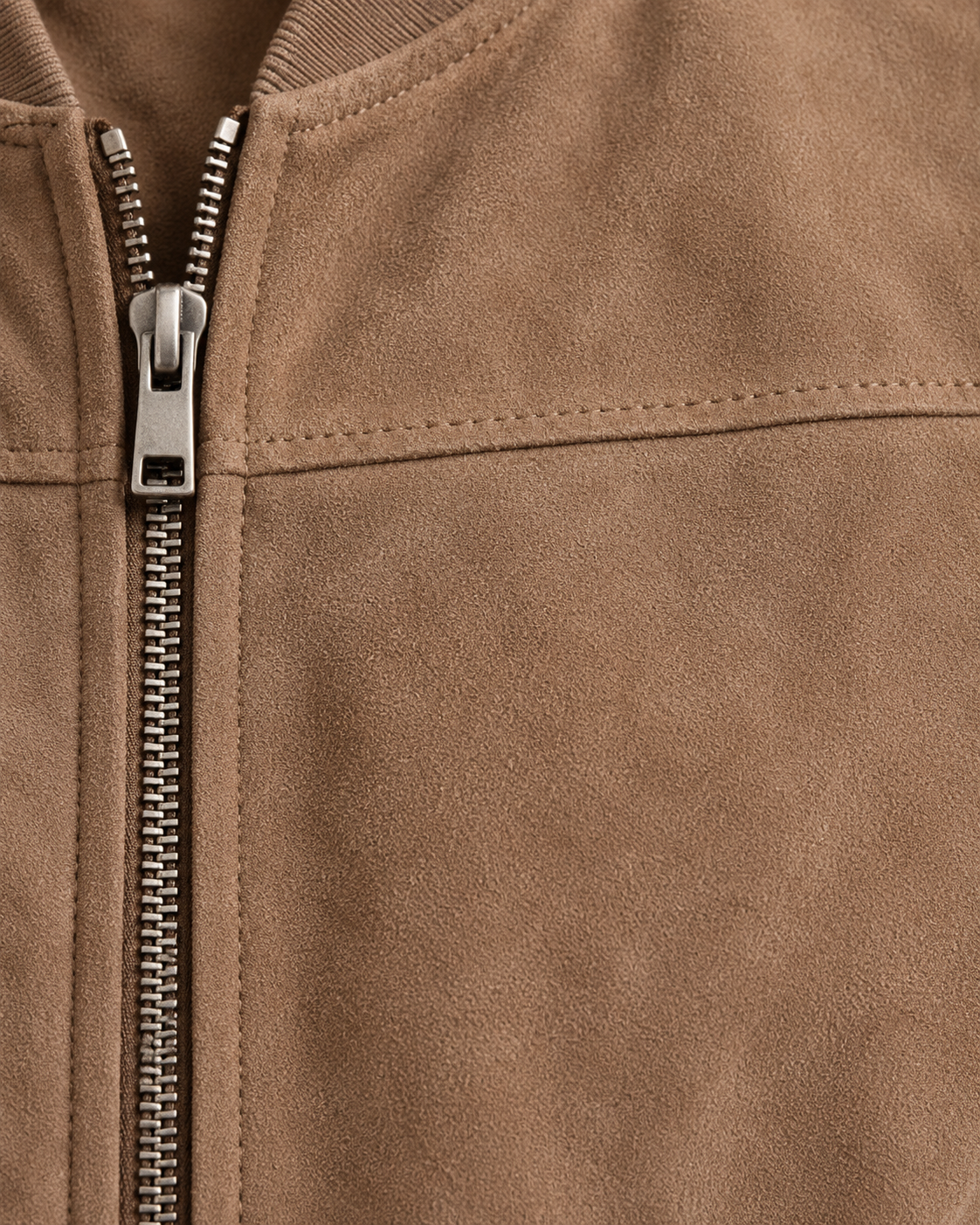 Men's Suedette Jacket - Lightweight Bomber Jacket Smart Casual