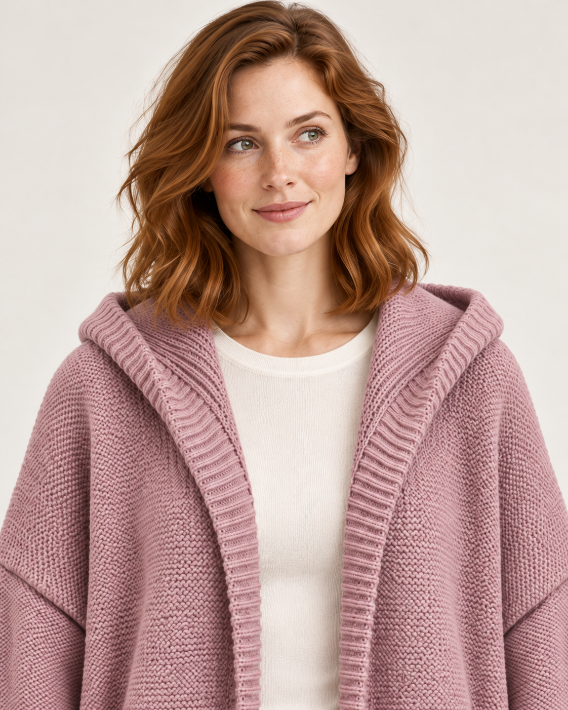 Women's Knitted Cardigan - Relaxed Fit Button Front Long Sleeve Layer