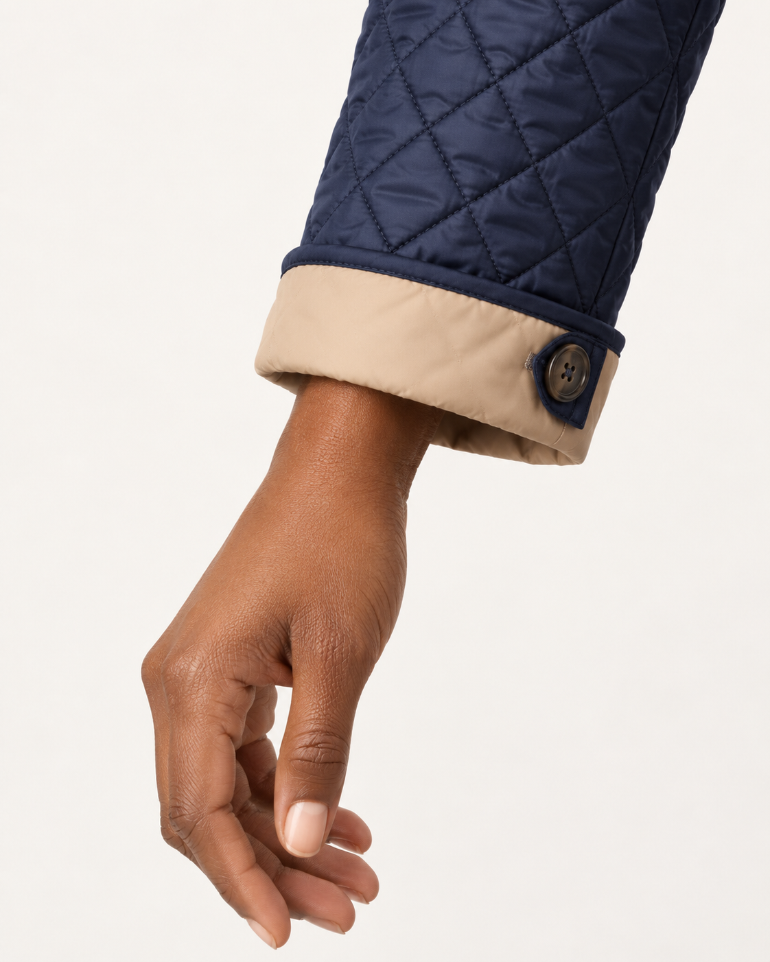 Women's Quilted Jacket - Diamond Stitch Button Front Lightweight