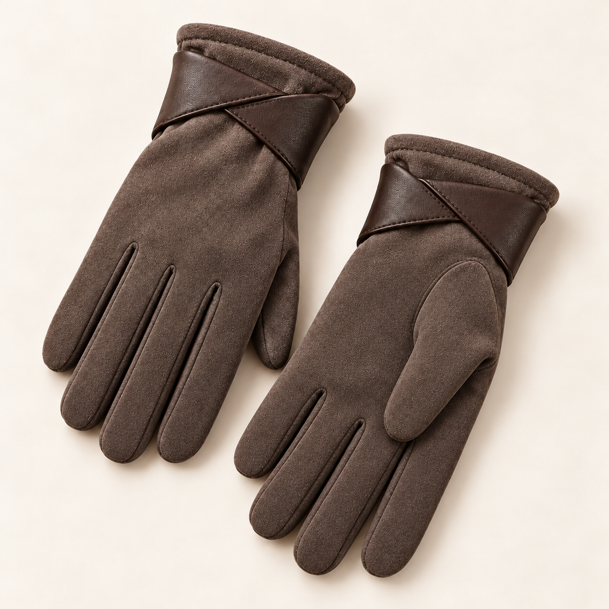 Dark Brown gloves — product only