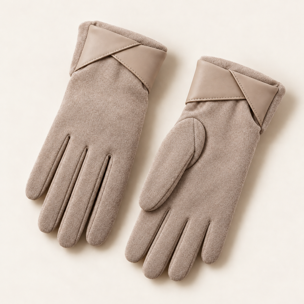 Beige gloves — product only