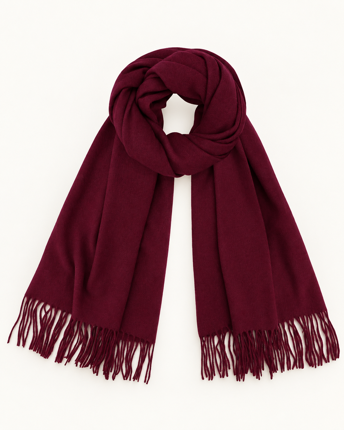 Women's Wine Red Wide 200 x 70 cm scarf - product only