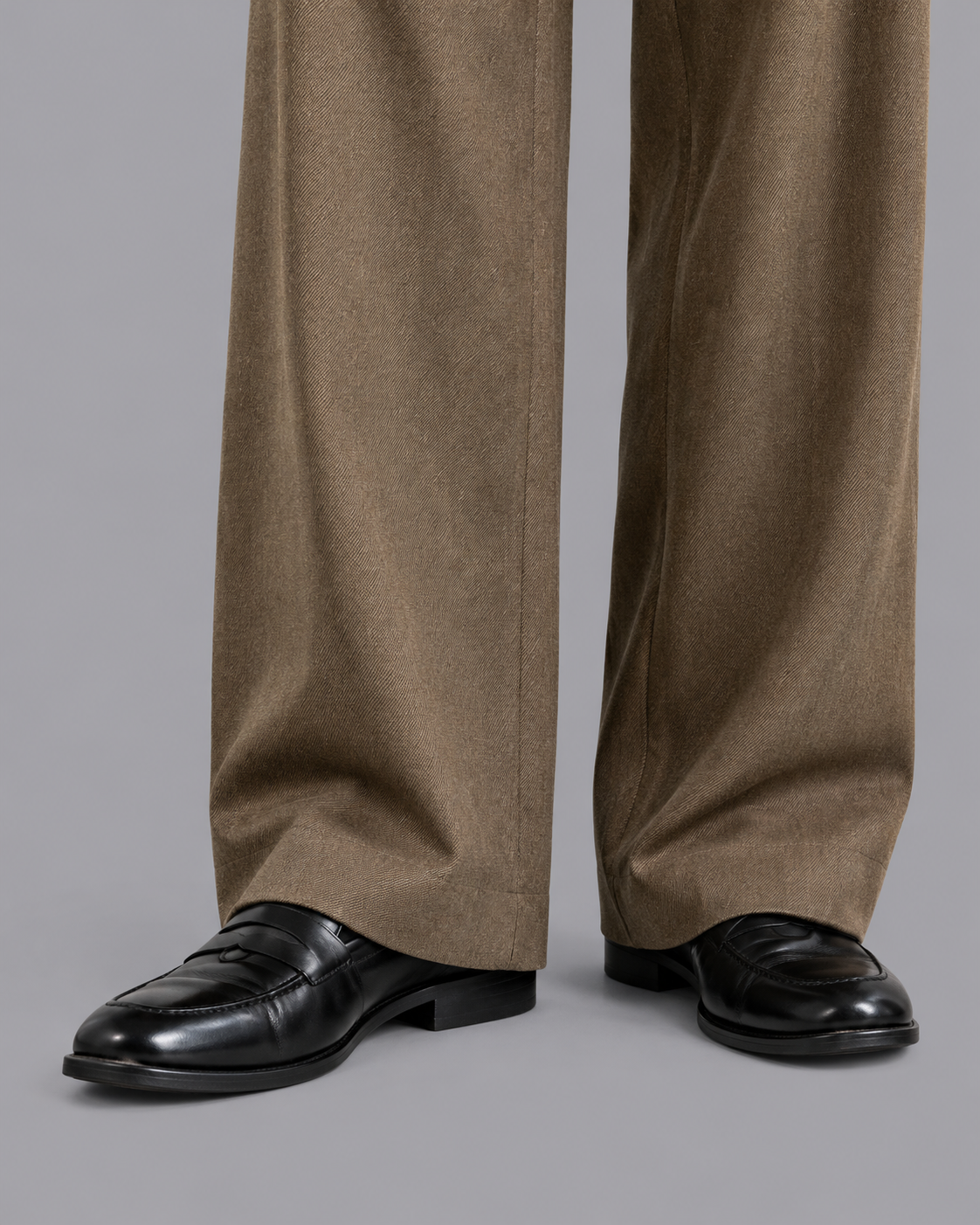 Men's Pleated Trousers - Wide Leg Relaxed Tailored Smart Casual