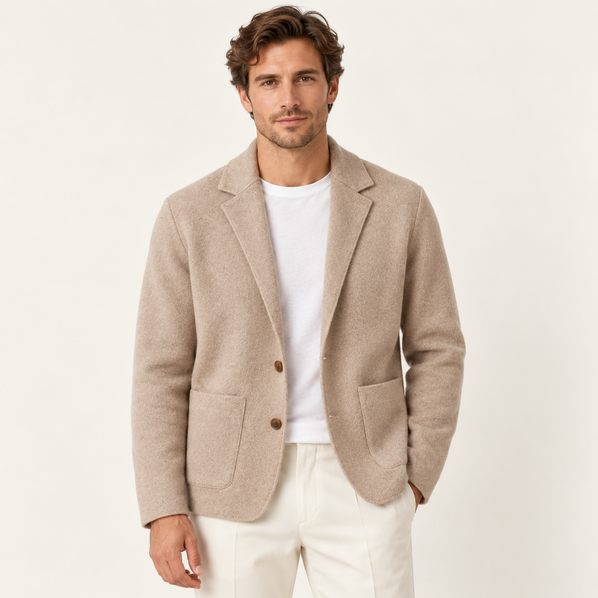 Beige front