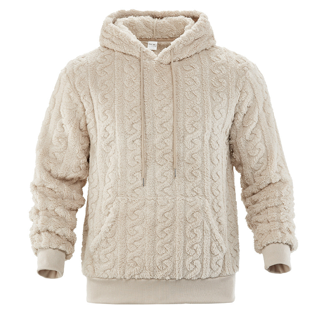 Men's Zip Up Knit - Striped Hooded Jumper Full Zip Regular Fit