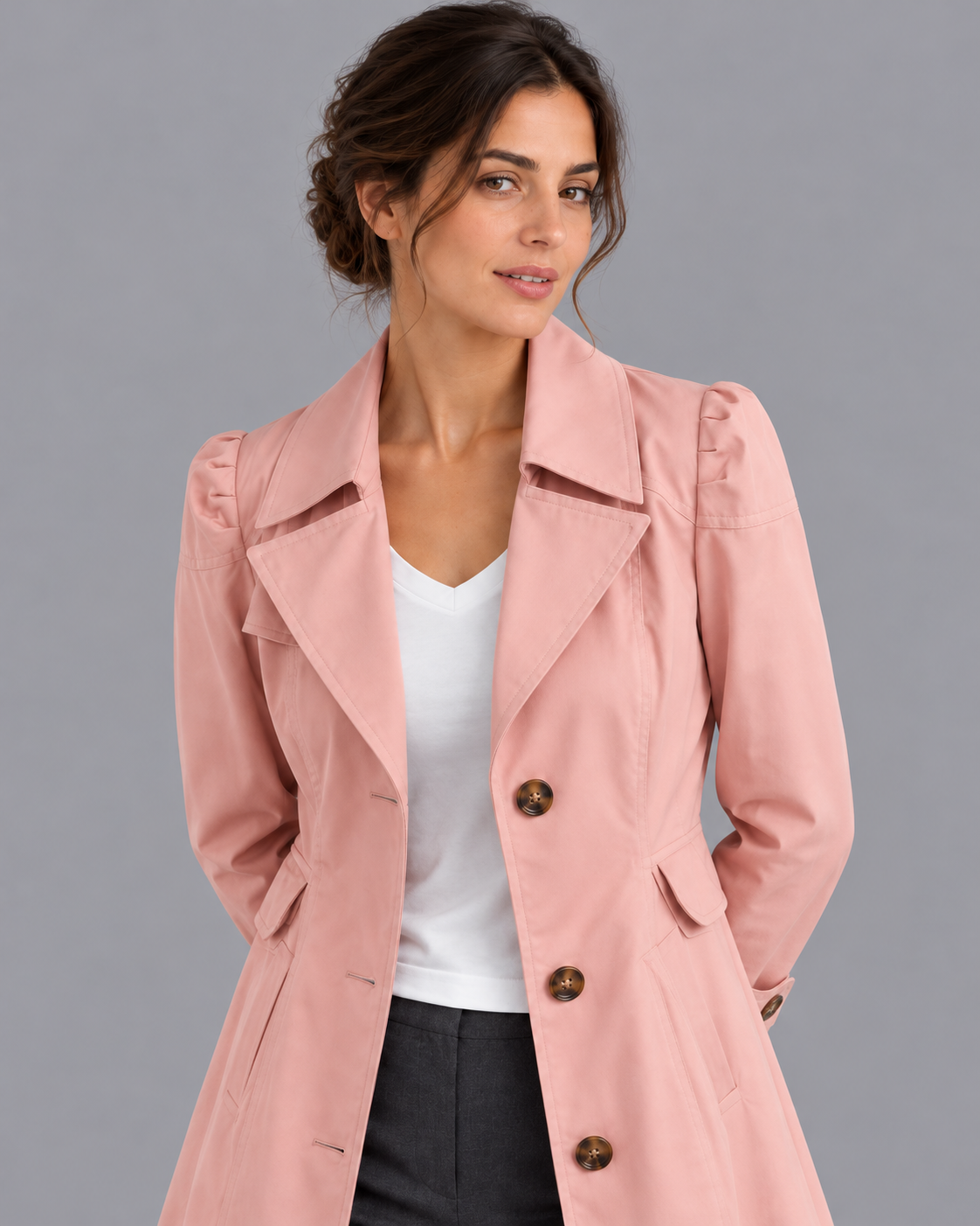 Women's Trench Coat - Lightweight Smart Casual Easy Care Jacket