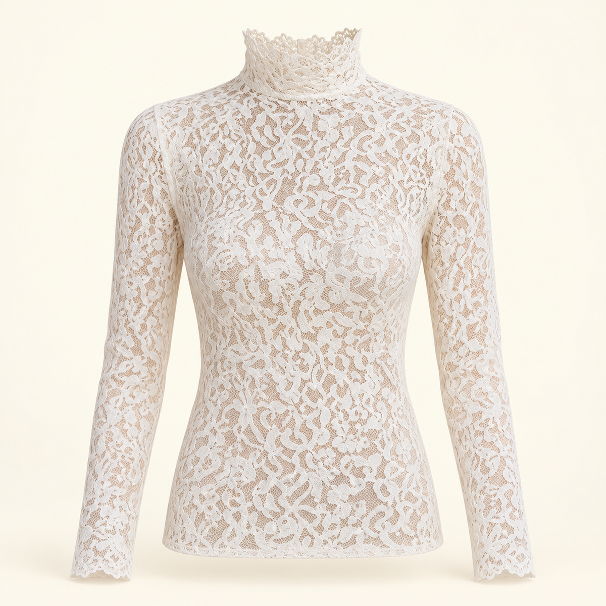White lace blouse - product only