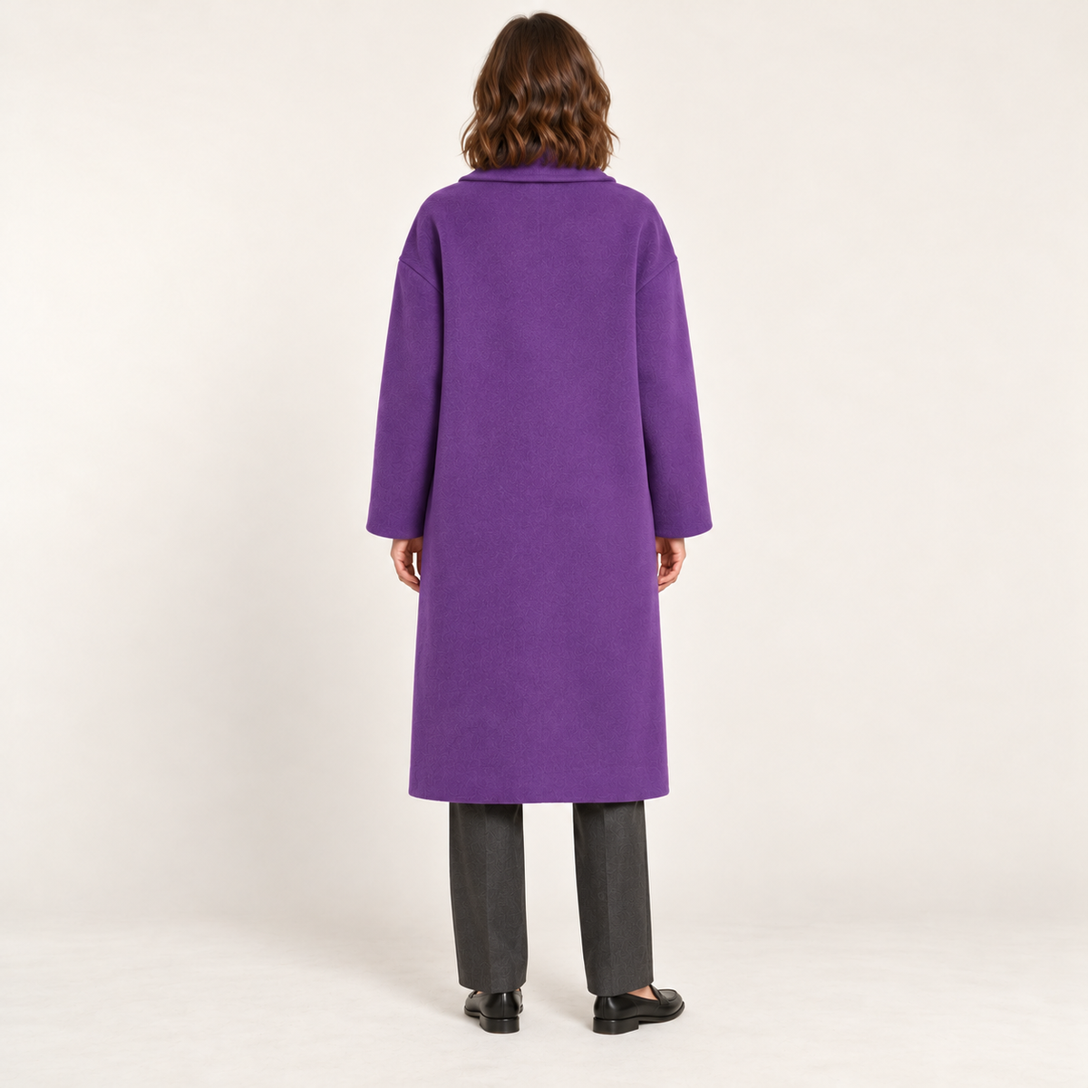 Purple coat – back view