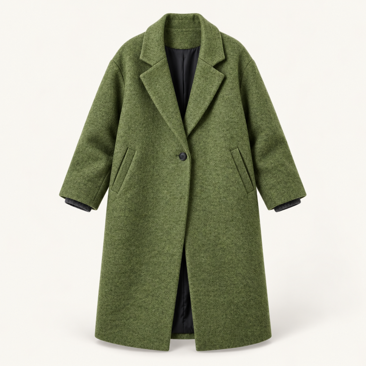 Green coat – product only