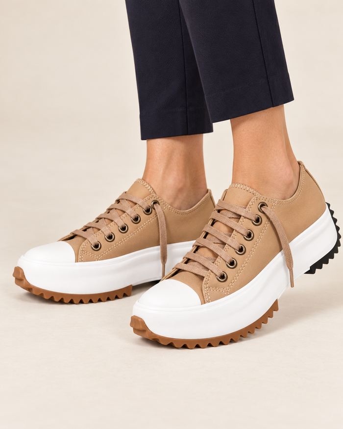 Women's Platform Trainers - On-foot close-up